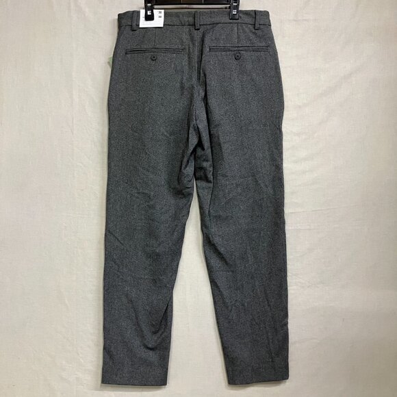 Goodfellow & Co Men's Gray Slim Fit Trousers Tapered Leg Woven Fabric Fly Button - Picture 9 of 15